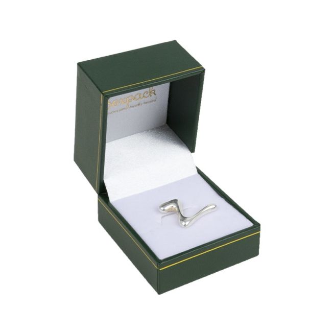 Estuche polipiel verde para pin 47x53x40 mm. J-06-PI-VE