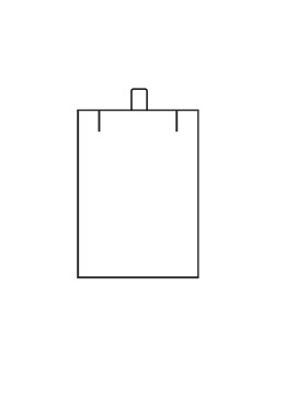 Estuche negro flocado para anillo de joyería bisutería joyas V-3-C