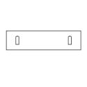 Black flocked case for jewellery bracelets – V-4-PE