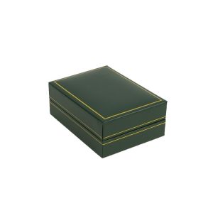 Estuche polipiel verde para colgante 60x76x30 mm. J-04-C-VE