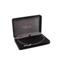 Estuche flocado negro para collar 180x123x33mm. V-5-C