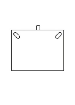 Estuche negro flocado para collar de joyería bisutería joyas V-5-C