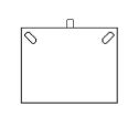 Schwarzes, beflocktes Etui für Halsketten, Modeschmuck und Schmuckstücke V-5-C