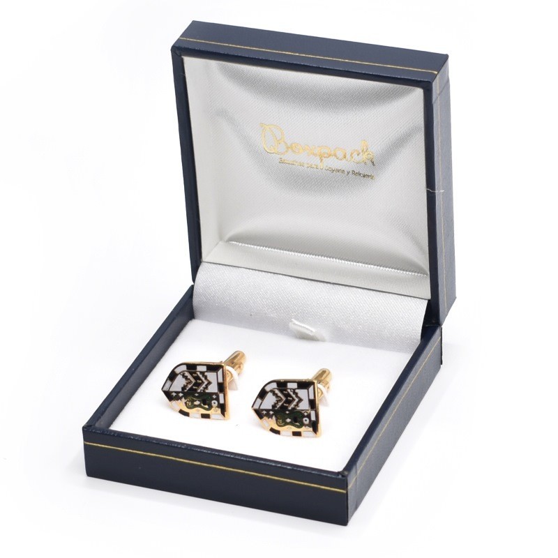 Estuche polipiel azul para gemelos 66x71x36 mm. J-08-G-A