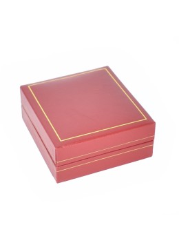 Estuche polipiel rojo para gemelos 66x71x36 mm.  J-08-G-R