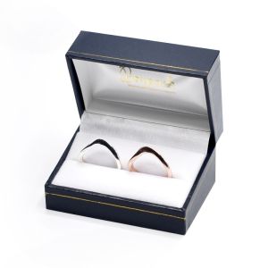 Estuche polipiel azul para alianzas 74x48x40 mm. J-05-A-A