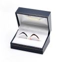 Estuche polipiel azul para alianzas 74x48x40 mm. J-05-A-A