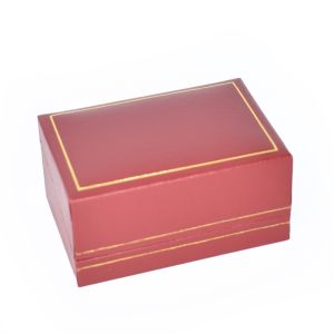 Estuche polipiel rojo para alianzas 74x48x40 mm.  J-05-A-R