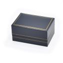 Estuche polipiel azul para sujeta corbatas 74x48x40 mm. J-05-S-A