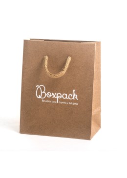 Bolsa de papel Kraft para joyería bisutería y relojería 120x150x65 mm BK-M