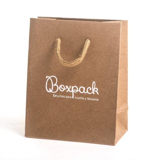 Saco de papel kraft para joias e relógios 120 x 150 x 65 mm BK-M