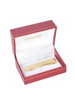 Estuche polipiel rojo para sujeta corbata 74x48x40 mm.  J-05-S-R