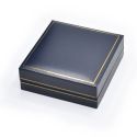 Estuche polipiel azul para pendientes 87x91x30 mm. J-09-P-A