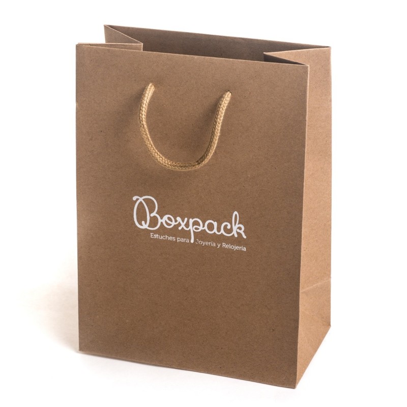 Bolsa de papel Kraft para joyería bisutería y relojería 180x250x100 mm BK-L