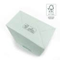 Bolsa de papel ecológica FSC aguamarina para joyería, bisutería y relojería FE-B-M-AQ