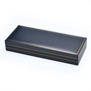 Écrin en simili-cuir bleu pour porte-clés 177 x 60 x 25 mm J-16-LL-A