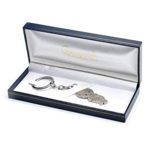 Estojo para porta-chaves em pele sintética, azul 177 x 60 x 25 mm J-16-LL-A
