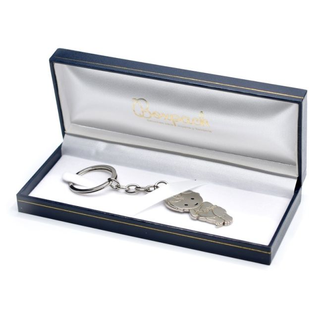 Estuche polipiel azul para llavero 177x60x25 mm. J-16-LL-A