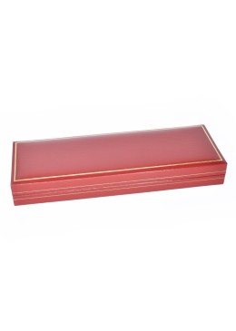 Estuche polipiel rojo para llavero 177x60x25 mm.  J-16-LL-R