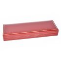 Rotes Schlüsselanhänger-Etui aus Kunstleder 177 x 60 x 25 mm J-16-LL-R