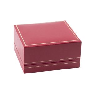 Kunstleren sieradendoosje voor armband of bangle, rood 90 x 80 x 44 mm J-19-A-R