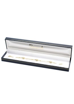 Estuche polipiel azul para pulsera 223x51x27 mm. J-01-PE-A