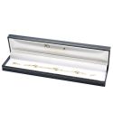 Estuche polipiel azul para pulsera 223x51x27 mm. J-01-PE-A