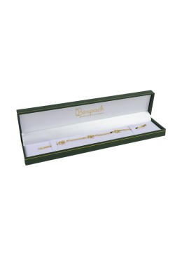 Estuche polipiel verde para pulsera de joyería bisutería joyas J-01-PE-VE