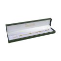 Grünes Etui aus Kunstleder für Armbänder, Modeschmuck und Schmuck J-01-PE-VE