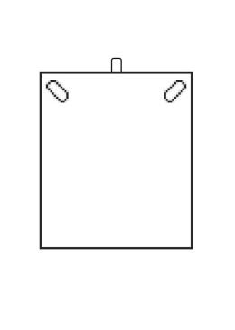 Estuche polipiel azul para collar de joyería bisutería joyas J-15-C-A