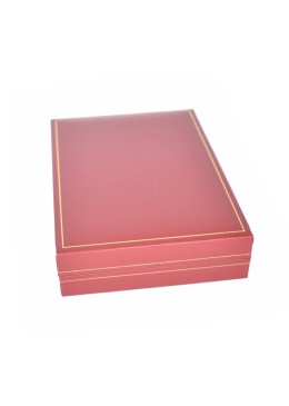 Estuche polipiel rojo para collar 110x155x34 mm. J-15-C-R