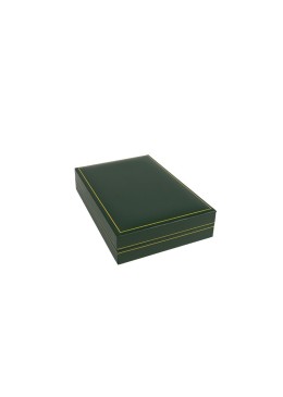 Estuche polipiel verde para collar 110x155x34 mm. J-15-C-VE