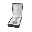 Kunstleren doosje voor medaille met koord, blauw 110 x 155 x 50 mm J-15-MC-A