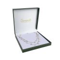 Estuche polipiel verde para collar 162x162x37 mm. J-02-C-VE