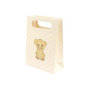 Bolsa de papel infantil naranja para joyería y bisutería 110x150x50 mm B-AN