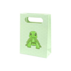 Shopper di carta per bambini, per gioielli, verde 110 x 150 x 50 mm B-AN
