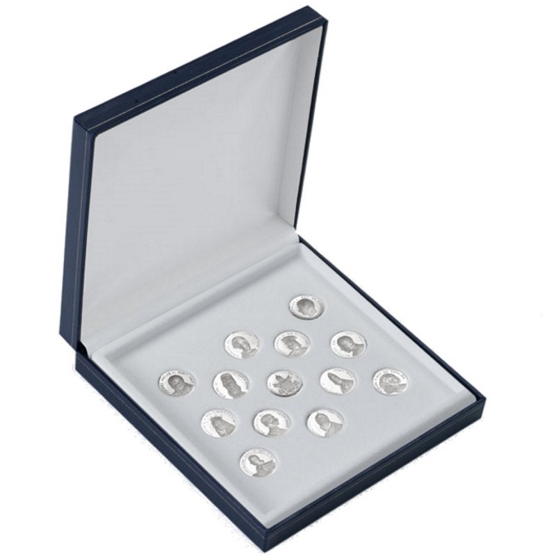 Estuche polipiel azul para arras 162x162x37 mm. J-02-A20-A