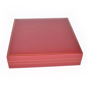 Écrin en simili-cuir rouge pour pièces de mariage (arras) 162 x 162 x 37 mm J-02-A20-R