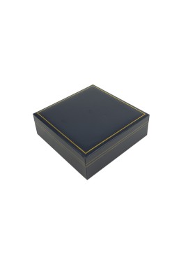 Estuche polipiel azul para medalla con cordon 160x160x53 mm. J-02-MC-A