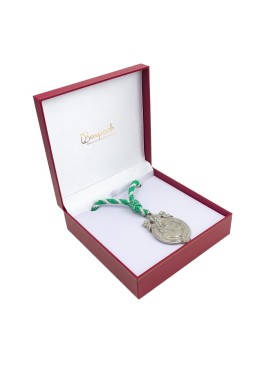 Estuche polipiel rojo para medalla con cordon 160x160x53 mm. J-02-MC-R