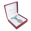 Écrin en simili-cuir rouge pour médaille avec cordon 160 x 160 x 53 mm J-02-MC-R
