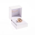 Weißes Ringetui aus Kunstleder 47 x 52 x 40 mm FR-2-S-B