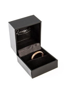 Estuche polipiel negro para anillo labios 47x52x40 mm. C-2-S