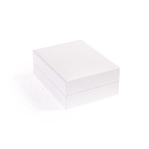 Estuche polipiel blanco para pendientes 59x79x24 mm. FR-3-P-B