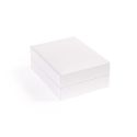 Estuche polipiel blanco para pendientes 59x79x24 mm. FR-3-P-B