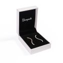 Astuccio in similpelle per orecchini, bianco 59 x 79 x 24 mm FR-3-P-N