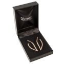 Estuche polipiel negro para pendientes 59x79x24 mm. C-3-P