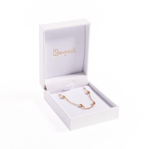 Estuche polipiel blanco para colgante 59x79x24 mm. FR-3-C-B