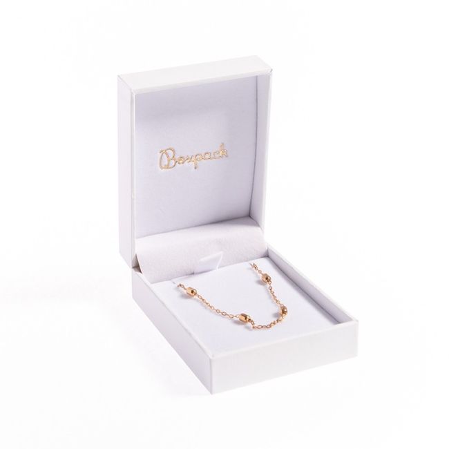 Estuche polipiel blanco para colgante 59x79x24 mm. FR-3-C-B