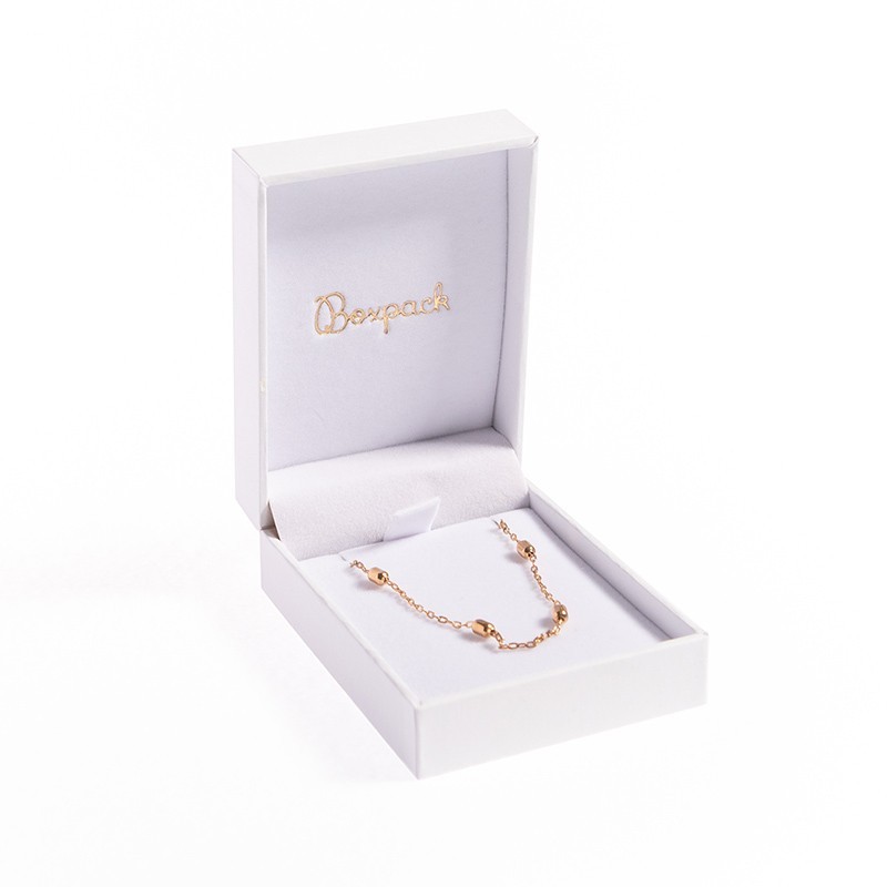 Estuche polipiel blanco para colgante 59x79x24 mm. FR-3-C-B